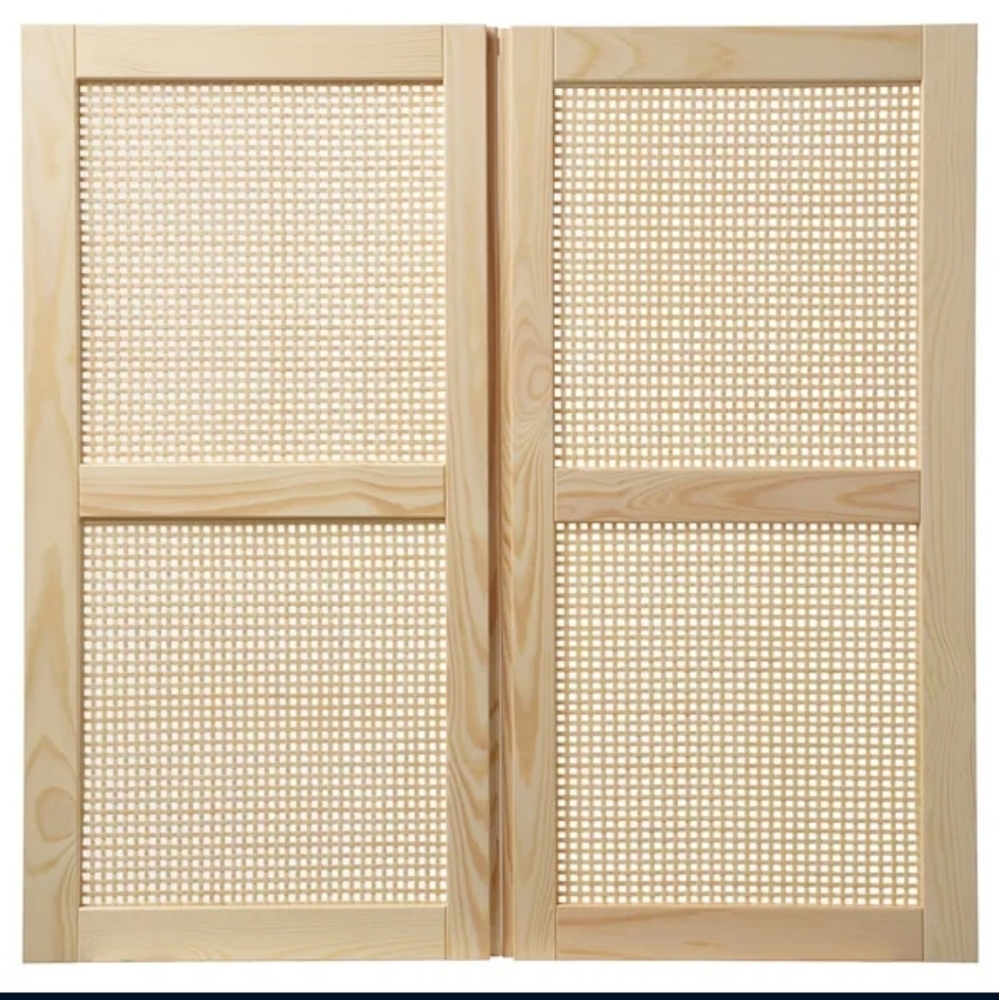 Sold out in stores! IKEA IVAR bamboo/caning doors 2 pack